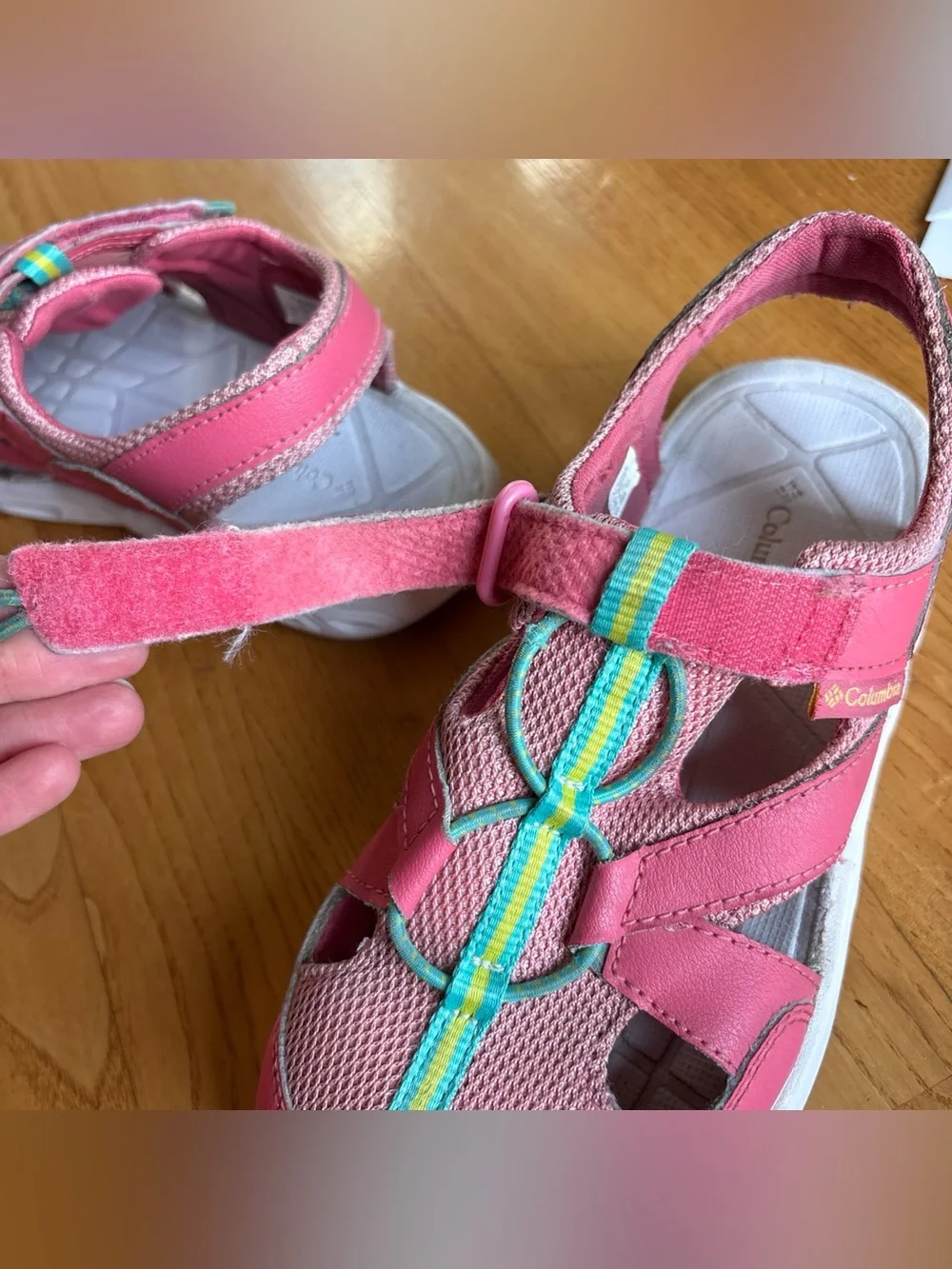 Columbia Techsun Wave Girls' Water-Resistant Fisherman Sandals Pink Size 4